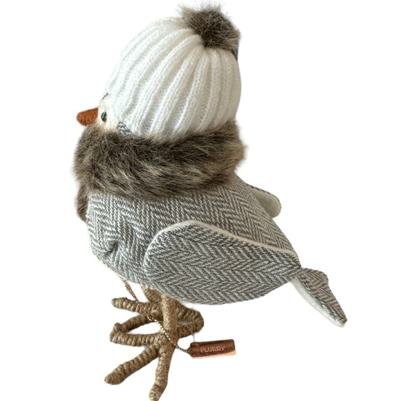 Target 2016 Flurry Felt Brown and Cream Featherly Friends Wondershop Winter Bird - Picture 2 of 7